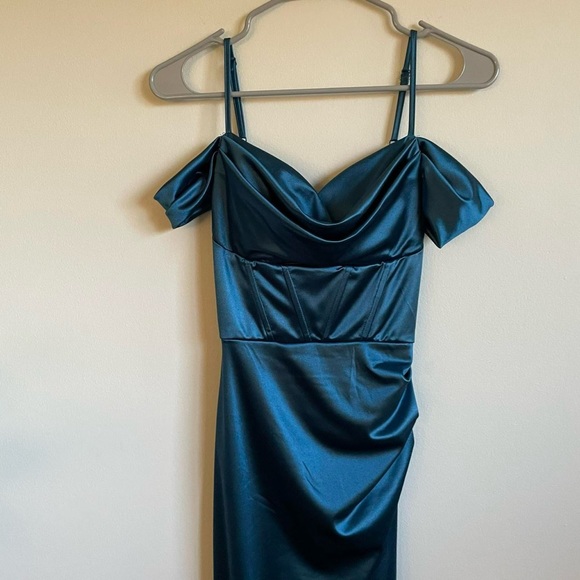 Blue Corset Prom Dress - Picture 7 of 8